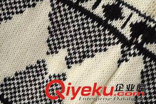 10月-9 歐洲站秋冬新款下擺幾何圖案流蘇針織衫女式寬松開衫一件代發G4B4原始圖片3