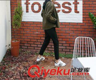 9月-30 韓版秋冬新款薄毛呢休閑哈倫褲女式爆款時(shí)尚九分褲一件代發(fā)X151原始圖片3