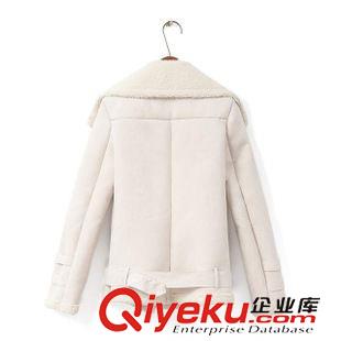 9月-21 歐洲站女秋冬新款麂皮絨外套楊冪同款加厚羊羔毛機車夾克L2242D5原始圖片2