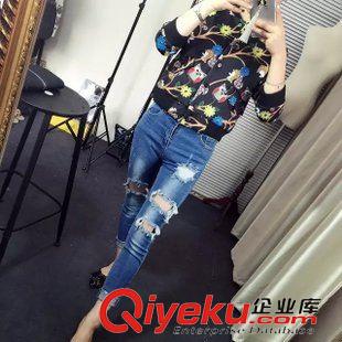 9月-10 秋季新款貓頭鷹印花短款棒球服女式時(shí)尚長(zhǎng)袖小外套秋一件代發(fā)B041原始圖片3
