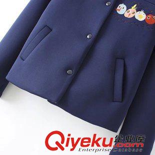 八月第六波 VJISHA秋季新款卡通刺繡太空棉外套女式短款韓版熱銷開(kāi)衫批發(fā)Z982原始圖片3