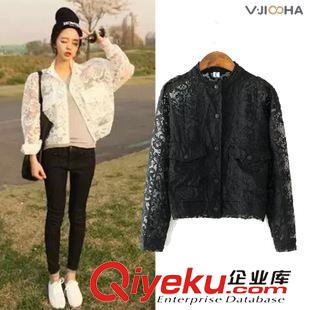 八月第二波 VJISHA 歐版爆款幾何圖案長款毛衣女式寬松秋冬開衫一件代發(fā)F068