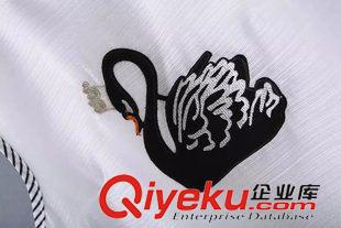 七月第四波 VJISHA歐洲站15夏新款女刺繡天鵝襯衫修身無袖翻領(lǐng)上衣代發(fā)G158原始圖片2