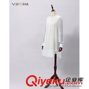 VJISHA品牌原創(chuàng)區(qū) VJISHA原創(chuàng)品牌 棉麻刺繡兩面穿連衣裙 春秋中袖裙品質(zhì)女裝FZ002