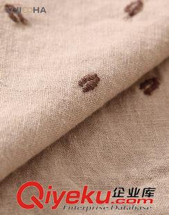 VJISHA品牌原創(chuàng)區(qū) VJISHA原創(chuàng)品牌 棉麻刺繡兩面穿連衣裙 春秋中袖裙品質(zhì)女裝FZ002原始圖片3