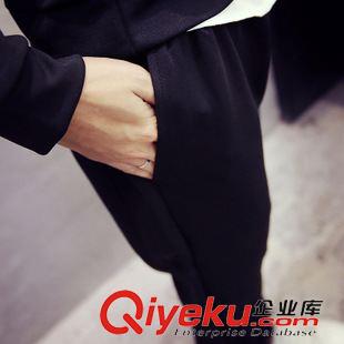 2015新款男裝褲子 2015秋裝實(shí)拍秋冬店主風(fēng)運(yùn)動(dòng)褲男長(zhǎng)褲休閑褲小腳收口修身款男日系原始圖片2