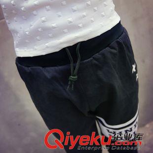 2015新款男裝褲子 2015秋冬新款時尚潮男士棉麻長褲 店主風小直腳修身休閑褲直筒男原始圖片3
