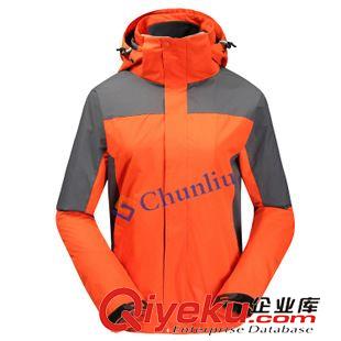 沖鋒衣 戶外滑雪服沖鋒衣男女兩件套三合一抓絨內(nèi)膽可拆卸防風(fēng)防水登山服原始圖片2