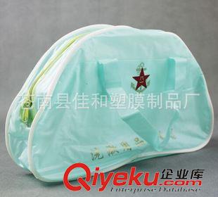 PVC手提袋 【廠家生產】立體pvc手提袋 化妝品袋 膠骨袋 pvc拉鏈袋 定做