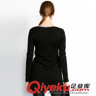 秋裝新款第三波 2015秋裝新款 字母圖案長袖圓領(lǐng)上衣 歐美時尚修身T恤VNA30961原始圖片3