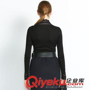 打底衫 2015初冬新品蕾絲高領(lǐng)拼接小衫 長袖時(shí)尚百搭女式打底衫VNA31207