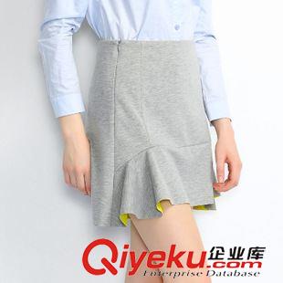 半身裙 2015秋裝 荷葉邊性感包臀半身裙 歐美dp時尚短裙VNA60366原始圖片2