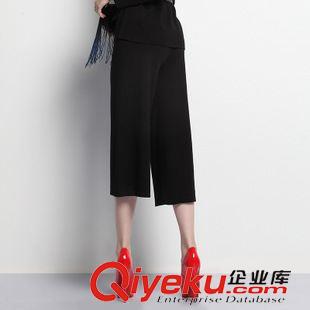時裝褲 2015秋裝新品 彈力純色褲子 歐美休閑時尚毛褲批發VNAWA80012原始圖片3