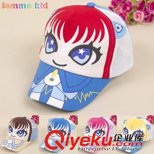 網帽 lemme kid夏天童帽網帽 S字母惡魔角刺繡兒童夏季遮陽帽子批發
