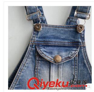 秋款第二波 2015 潮工裝兒童長褲子男童寶寶牛仔背帶褲韓版J68819原始圖片3