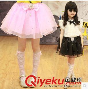 短裙|連衣裙 2015春新品韓版童裝歐根紗女童半身蓬蓬感紗裙三色KA6801(5002)