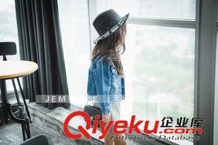 外套 2015秋款外套女童秋裝新款 寬松休閑 貼布牛仔長袖外套68869原始圖片3
