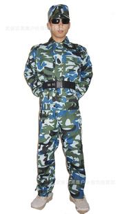 服裝 廠家直銷現(xiàn)貨男女大中小學(xué)校軍訓(xùn)拓展海洋迷彩服/軍訓(xùn)服/作訓(xùn)服原始圖片2