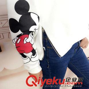 品牌【Milyshop】 Mily shop 韓版新款加絨拉鏈衛(wèi)衣批發(fā) 米奇印花圓領(lǐng)長(zhǎng)袖加絨衛(wèi)衣原始圖片2