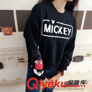 品牌【Milyshop】 Mily shop 韓版新款加絨拉鏈衛(wèi)衣批發(fā) 米奇印花圓領(lǐng)長(zhǎng)袖加絨衛(wèi)衣原始圖片3