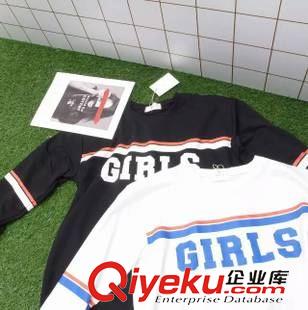 品牌Bonnenouvelle 2015韓版秋季新款衛衣批發 girl印花長袖圓領寬松包臀衛衣女原始圖片3