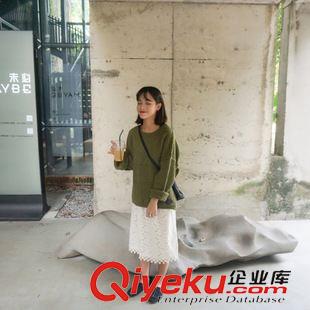 店長(zhǎng)推薦 2015韓版毛絨加厚保暖寬松慵懶BF套頭毛衣外套甜美學(xué)院風(fēng)原始圖片2