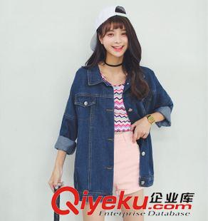 店長(zhǎng)推薦 實(shí)拍現(xiàn)貨牛仔外套秋裝新款寬松BF風(fēng)長(zhǎng)袖夾克衫牛仔衣風(fēng)衣女原始圖片3