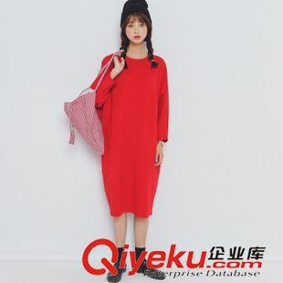 2015.8月上新 模特實拍秋冬新款優(yōu)質(zhì)優(yōu)品休閑百搭必備衛(wèi)衣連衣裙原始圖片3