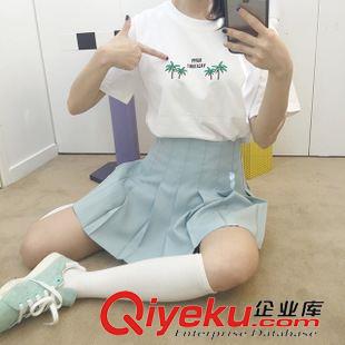 2015_6月上新 軟妹子 字母椰樹精美繡花刺繡圖案短袖T恤原始圖片3