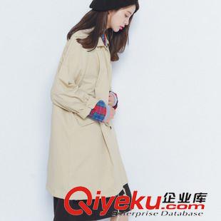 外套 模特實拍 2015秋裝新款 韓國訂單寬松中長款西裝女外套