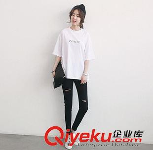 未分類 817# naning9 韓國代購圓領(lǐng)短袖印花純棉T恤