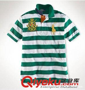 短袖條紋POLO衫 男士精品短袖PL衫 時尚百搭刺繡hg馬標(biāo)條紋翻領(lǐng)T恤免費(fèi)代理
