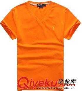 短袖T恤 外貿(mào)精品純棉男裝短袖T恤 夏季男士V領(lǐng)純色T恤 打底衫免費代理原始圖片3