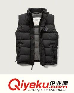 背心  羽絨馬甲外套 時(shí)尚歐美秋冬AF男士純棉背心馬甲 小鹿修身開衫馬甲外套免費(fèi)代理原始圖片2