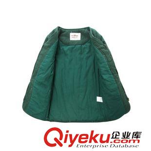 外套/羽絨服/棉衣/夾克/大衣/皮衣 麥芽兒2015冬季兒童裝棉棉套男童和尚領百搭拉鏈棉衣外套批發(fā)原始圖片2
