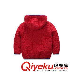 外套/羽絨服/棉衣/夾克/大衣/皮衣 麥芽?jī)?015冬季新品男童裝連帽棉外套兒童五角星保暖防風(fēng)夾棉棉衣