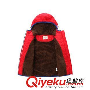 外套/羽絨服/棉衣/夾克/大衣/皮衣 麥芽兒2015冬季新品男童裝連帽棉外套兒童五角星保暖防風(fēng)夾棉棉衣原始圖片3