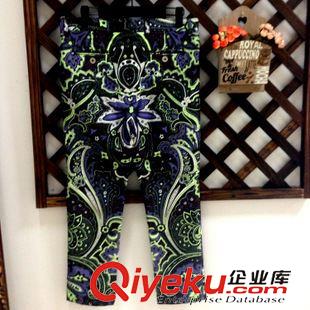 未分類 歐美系列滌棉雙層定位印花修身長褲 可定制原始圖片3
