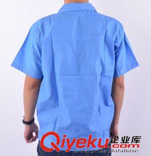短袖工作服 勞保工作服上衣 單件 汽修工廠服 半袖男款 定做批發(fā) 廠家直銷原始圖片3