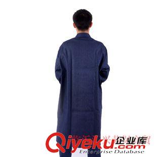 工作大褂 【熱賣】牛仔藍(lán)大褂 定制春秋夏季倉(cāng)庫(kù)大褂工作服 搬運(yùn)連體防塵服