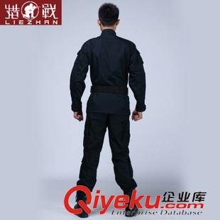 外軍系列 新品爆款作訓(xùn)服男 保安訓(xùn)練服 特戰(zhàn)服套裝 耐磨黑色工作服原始圖片3
