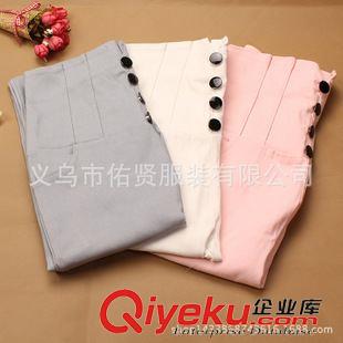 九分褲 新款綿紡女裝 夏季休閑九分褲 春秋九分小腳高腰顯瘦