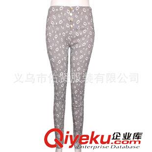 九分褲 綻綺夏季花褲子女款薄款 修身顯瘦氣質(zhì)高雅 梭織九分褲女褲