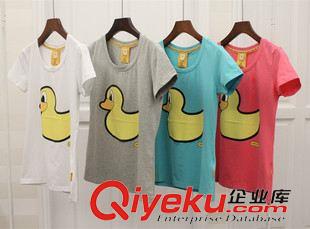 女T PANCOAT 15夏新款 大黃鴨猴子刺繡 女款 圓領(lǐng)短袖