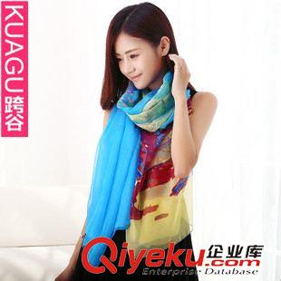 仿真絲系列 KB045 跨谷 廠家直銷 秋冬新款 歐美城鎮(zhèn)gd女士仿真絲圍巾原始圖片3