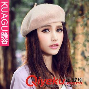 爆款2 kE010貝雷帽女韓版秋天蓓蕾帽 秋冬女士帽 2015羊毛呢畫家貝蕾帽原始圖片2
