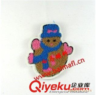 毛巾繡  供應(yīng) 不倒翁雪人毛巾繡 童裝服裝輔料 市場熱賣原始圖片2