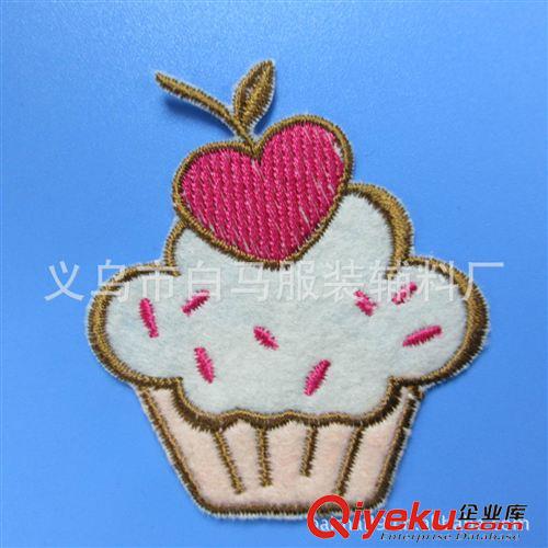 刺繡卡通  【誠(chéng)信廠家】卡通刺繡布貼 冰激凌時(shí)尚DIY刺繡背膠補(bǔ)丁貼 可訂做原始圖片3