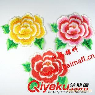 刺繡中國風 【誠信廠家】 電腦刺繡 牡丹花刺繡批發(fā)  國花牡丹滿幅刺繡