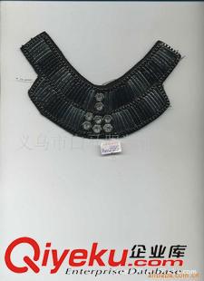 手工領(lǐng)花  供應(yīng)服裝輔料 新款彩色珠管 民族風(fēng)V領(lǐng)領(lǐng)花 手工 廠家直銷
